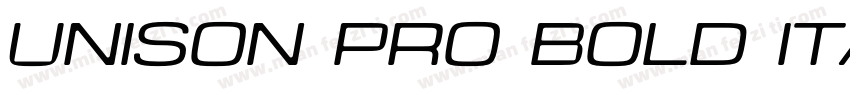 Unison Pro Bold Italic字体转换